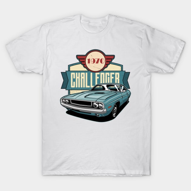 Dodge Challenger 1970 T-Shirt by idrdesign